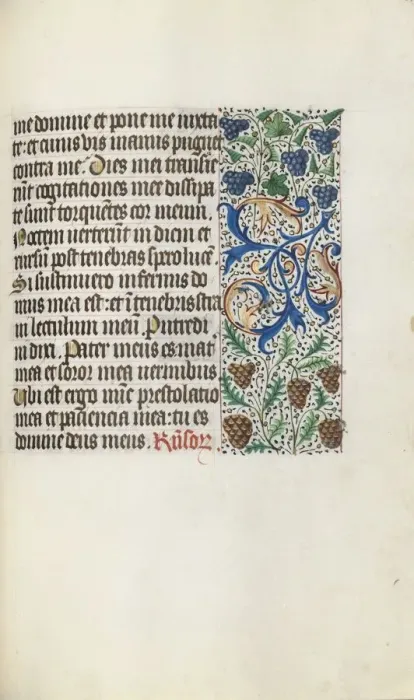 Framed Print : Book of Hours (Use of Rouen): fol. 131r, c. 1470. Creator: Master of the Geneva Latini (French Framed Print : Book of Hours (Use of Rouen): fol. 131r, c. 1470. Creator: Master of the Geneva Latini (French