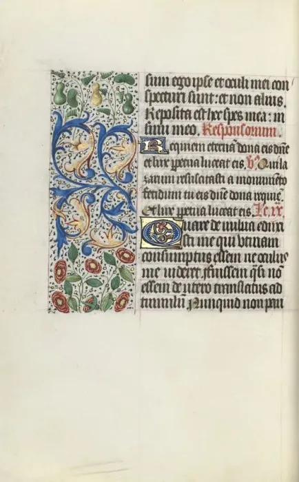 Framed Print : Book of Hours (Use of Rouen): fol. 132v, c. 1470. Creator: Master of the Geneva Latini (French Framed Print : Book of Hours (Use of Rouen): fol. 132v, c. 1470. Creator: Master of the Geneva Latini (French
