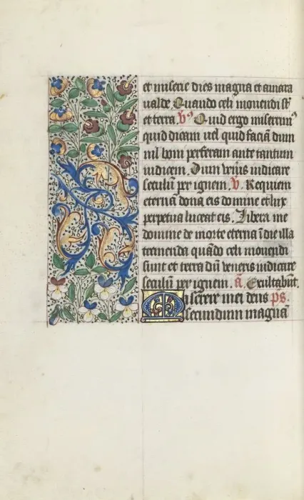 Framed Print : Book of Hours (Use of Rouen): fol. 133v, c. 1470. Creator: Master of the Geneva Latini (French Framed Print : Book of Hours (Use of Rouen): fol. 133v, c. 1470. Creator: Master of the Geneva Latini (French
