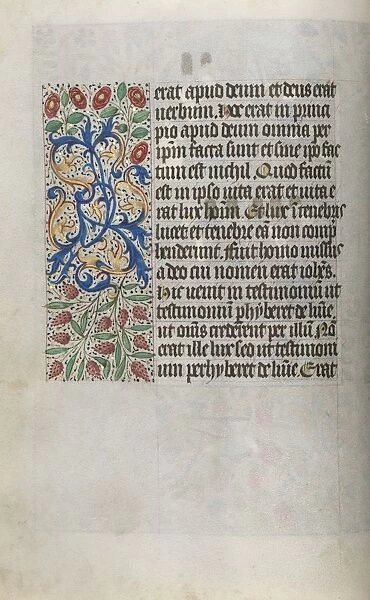 Book of Hours (Use of Rouen): fol. 13v, c. 1470. Creator: Master of the Geneva Latini (French