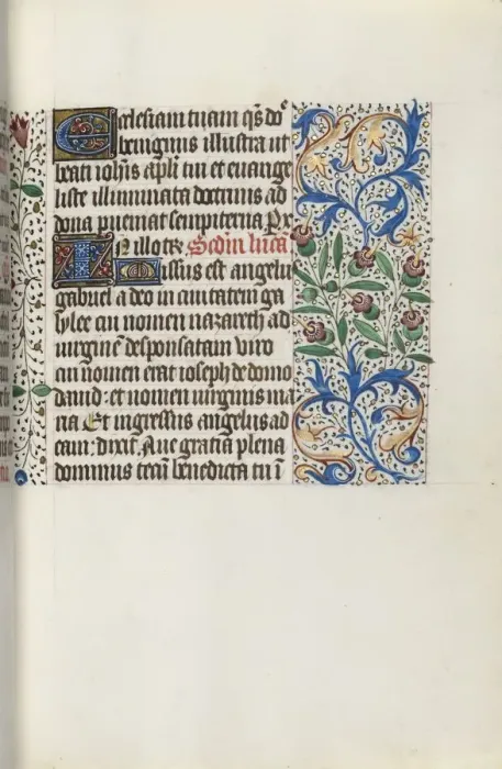 Framed Print : Book of Hours (Use of Rouen): fol. 141r, c. 1470. Creator: Master of the Geneva Latini (French Framed Print : Book of Hours (Use of Rouen): fol. 141r, c. 1470. Creator: Master of the Geneva Latini (French
