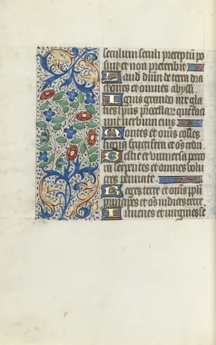 Framed Print : Book of Hours (Use of Rouen): fol. 141v, c. 1470. Creator: Master of the Geneva Latini (French Framed Print : Book of Hours (Use of Rouen): fol. 141v, c. 1470. Creator: Master of the Geneva Latini (French
