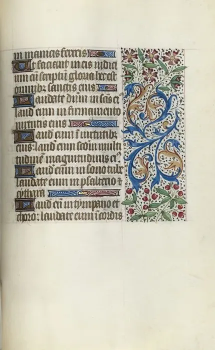 Framed Print : Book of Hours (Use of Rouen): fol. 143r, c. 1470. Creator: Master of the Geneva Latini (French Framed Print : Book of Hours (Use of Rouen): fol. 143r, c. 1470. Creator: Master of the Geneva Latini (French