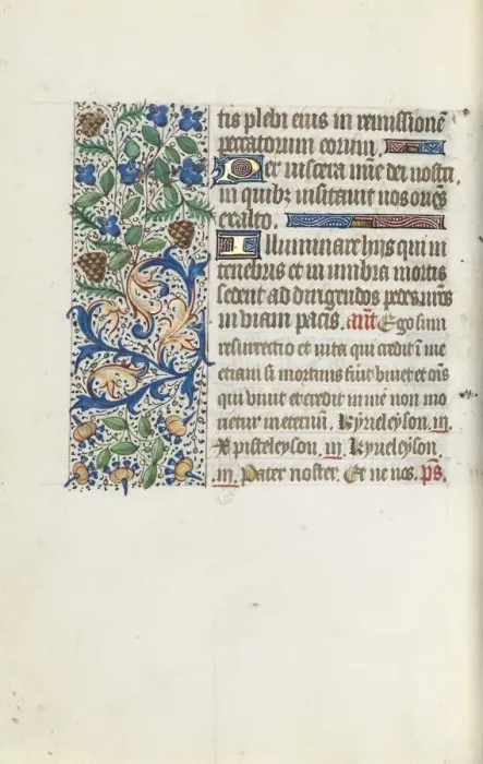 Framed Print : Book of Hours (Use of Rouen): fol. 144v, c. 1470. Creator: Master of the Geneva Latini (French Framed Print : Book of Hours (Use of Rouen): fol. 144v, c. 1470. Creator: Master of the Geneva Latini (French