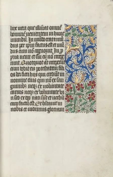Framed Print : Book of Hours (Use of Rouen): fol. 14r, c. 1470. Creator: Master of the Geneva Latini (French Framed Print : Book of Hours (Use of Rouen): fol. 14r, c. 1470. Creator: Master of the Geneva Latini (French