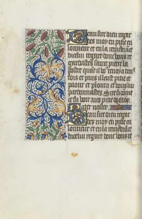 Framed Print : Book of Hours (Use of Rouen): fol. 153v, c. 1470. Creator: Master of the Geneva Latini (French Framed Print : Book of Hours (Use of Rouen): fol. 153v, c. 1470. Creator: Master of the Geneva Latini (French