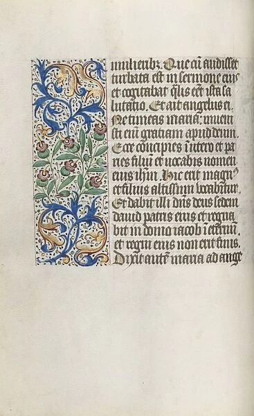 Book of Hours (Use of Rouen): fol. 15v, c. 1470. Creator: Master of the Geneva Latini (French
