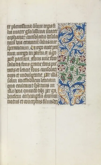 Framed Print : Book of Hours (Use of Rouen): fol. 19r, c. 1470. Creator: Master of the Geneva Latini (French Framed Print : Book of Hours (Use of Rouen): fol. 19r, c. 1470. Creator: Master of the Geneva Latini (French