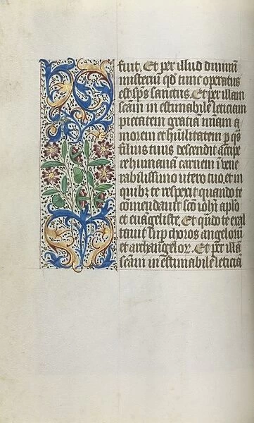 Book of Hours (Use of Rouen): fol. 19v, c. 1470. Creator: Master of the Geneva Latini (French