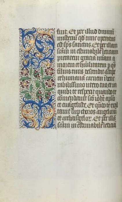 Framed Print : Book of Hours (Use of Rouen): fol. 19v, c. 1470. Creator: Master of the Geneva Latini (French Framed Print : Book of Hours (Use of Rouen): fol. 19v, c. 1470. Creator: Master of the Geneva Latini (French