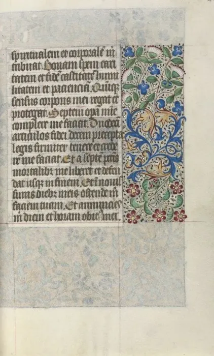 Framed Print : Book of Hours (Use of Rouen): fol. 22r, c. 1470. Creator: Master of the Geneva Latini (French Framed Print : Book of Hours (Use of Rouen): fol. 22r, c. 1470. Creator: Master of the Geneva Latini (French