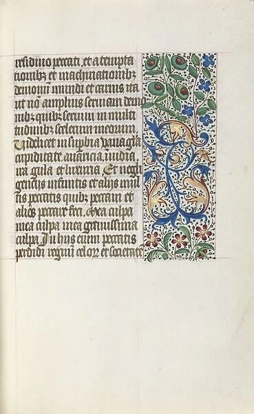 Book of Hours (Use of Rouen): fol. 25r, c. 1470. Creator: Master of the Geneva Latini (French