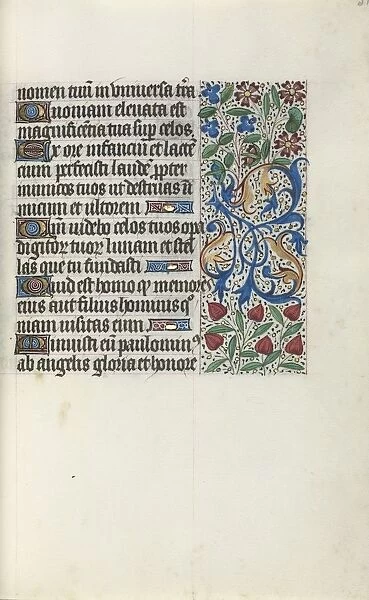 Book of Hours (Use of Rouen): fol. 31r, c. 1470. Creator: Master of the Geneva Latini (French