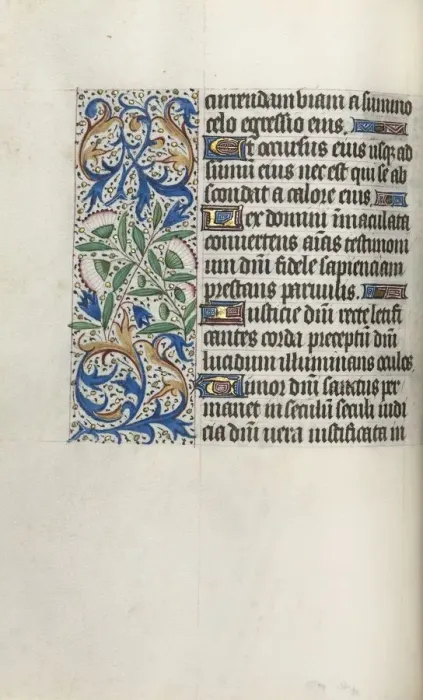 Framed Print : Book of Hours (Use of Rouen): fol. 32v, c. 1470. Creator: Master of the Geneva Latini (French Framed Print : Book of Hours (Use of Rouen): fol. 32v, c. 1470. Creator: Master of the Geneva Latini (French