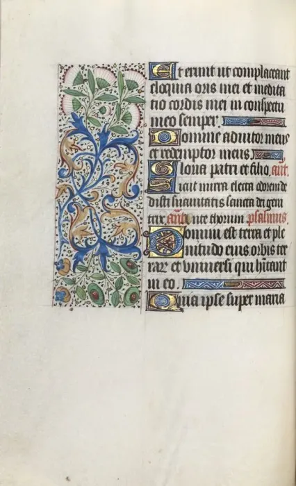 Framed Print : Book of Hours (Use of Rouen): fol. 33v, c. 1470. Creator: Master of the Geneva Latini (French Framed Print : Book of Hours (Use of Rouen): fol. 33v, c. 1470. Creator: Master of the Geneva Latini (French