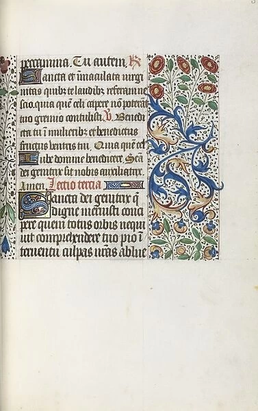 Book of Hours (Use of Rouen): fol. 36r, c. 1470. Creator: Master of the Geneva Latini (French