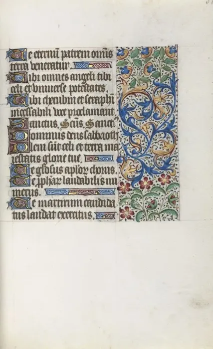 Framed Print : Book of Hours (Use of Rouen): fol. 37r, c. 1470. Creator: Master of the Geneva Latini (French Framed Print : Book of Hours (Use of Rouen): fol. 37r, c. 1470. Creator: Master of the Geneva Latini (French