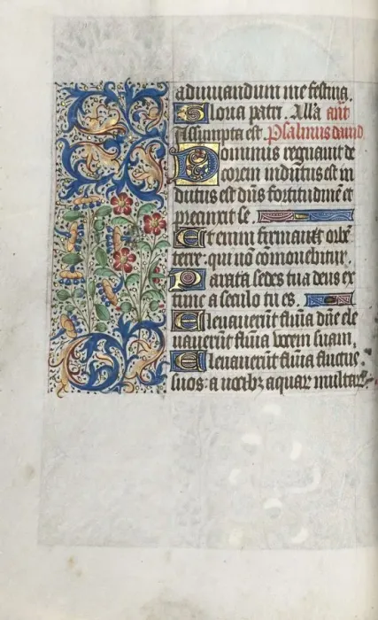 Framed Print : Book of Hours (Use of Rouen): fol. 39b, c. 1470. Creator: Master of the Geneva Latini (French Framed Print : Book of Hours (Use of Rouen): fol. 39b, c. 1470. Creator: Master of the Geneva Latini (French