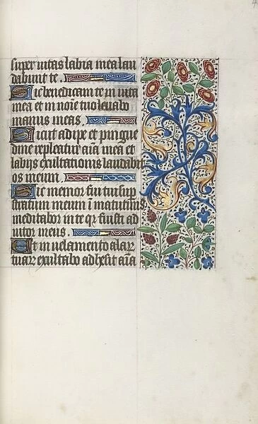 Book of Hours (Use of Rouen): fol. 40r, c. 1470. Creator: Master of the Geneva Latini (French