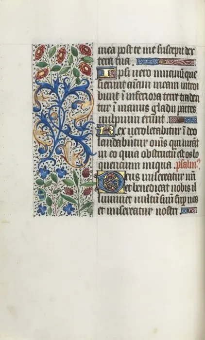 Framed Print : Book of Hours (Use of Rouen): fol. 40v, c. 1470. Creator: Master of the Geneva Latini (French Framed Print : Book of Hours (Use of Rouen): fol. 40v, c. 1470. Creator: Master of the Geneva Latini (French