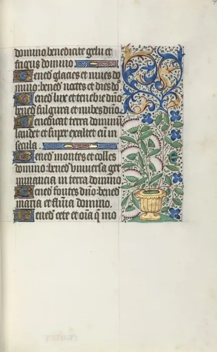 Framed Print : Book of Hours (Use of Rouen): fol. 43r, c. 1470. Creator: Master of the Geneva Latini (French Framed Print : Book of Hours (Use of Rouen): fol. 43r, c. 1470. Creator: Master of the Geneva Latini (French