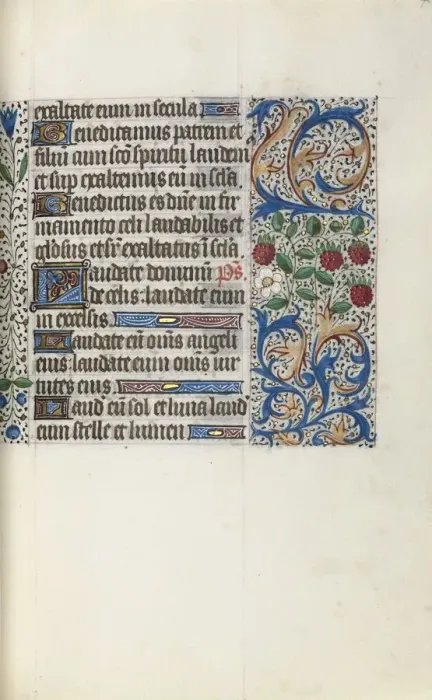 Framed Print : Book of Hours (Use of Rouen): fol. 44r, c. 1470. Creator: Master of the Geneva Latini (French Framed Print : Book of Hours (Use of Rouen): fol. 44r, c. 1470. Creator: Master of the Geneva Latini (French