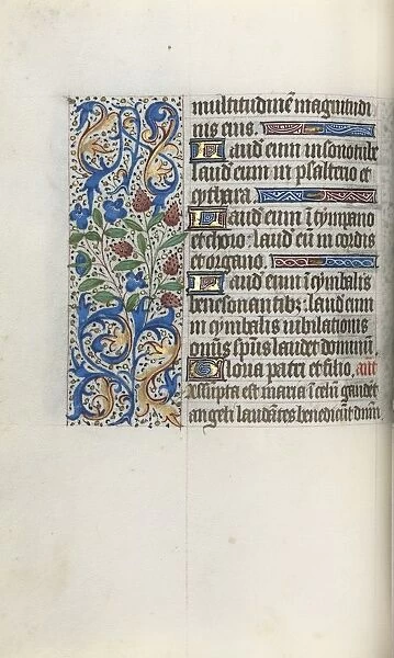 Book of Hours (Use of Rouen): fol. 46v, c. 1470. Creator: Master of the Geneva Latini (French