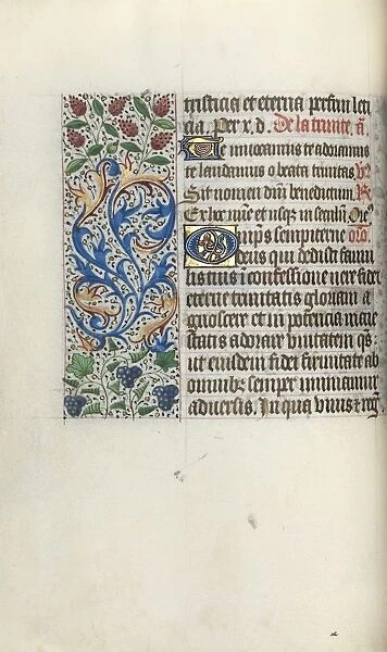 Book of Hours (Use of Rouen): fol. 49v, c. 1470. Creator: Master of the Geneva Latini (French