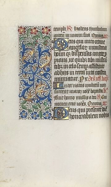 Book of Hours (Use of Rouen): fol. 50v, c. 1470. Creator: Master of the Geneva Latini (French