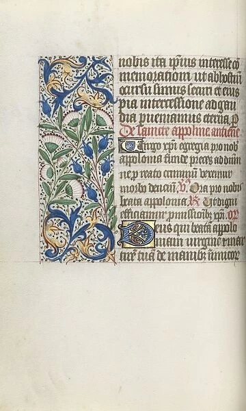 Book of Hours (Use of Rouen): fol. 54v, c. 1470. Creator: Master of the Geneva Latini (French