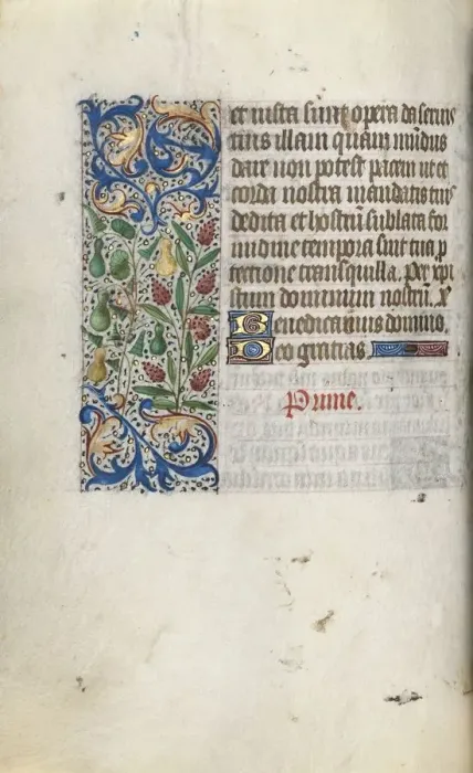 Framed Print : Book of Hours (Use of Rouen): fol. 55v, c. 1470. Creator: Master of the Geneva Latini (French Framed Print : Book of Hours (Use of Rouen): fol. 55v, c. 1470. Creator: Master of the Geneva Latini (French