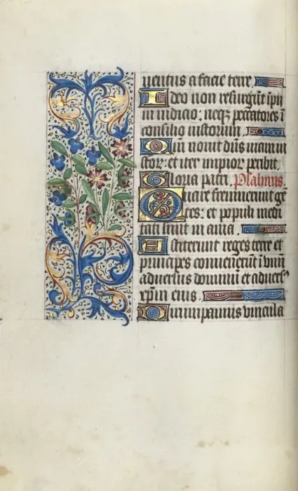 Framed Print : Book of Hours (Use of Rouen): fol. 57v, c. 1470. Creator: Master of the Geneva Latini (French Framed Print : Book of Hours (Use of Rouen): fol. 57v, c. 1470. Creator: Master of the Geneva Latini (French