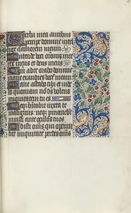Framed Print : Book of Hours (Use of Rouen): fol. 59r, c. 1470. Creator: Master of the Geneva Latini (French Framed Print : Book of Hours (Use of Rouen): fol. 59r, c. 1470. Creator: Master of the Geneva Latini (French
