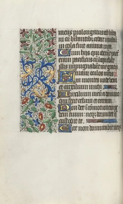 Framed Print : Book of Hours (Use of Rouen): fol. 61v, c. 1470. Creator: Master of the Geneva Latini (French Framed Print : Book of Hours (Use of Rouen): fol. 61v, c. 1470. Creator: Master of the Geneva Latini (French