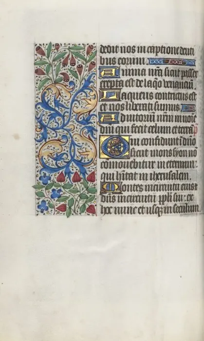 Framed Print : Book of Hours (Use of Rouen): fol. 65v, c. 1470. Creator: Master of the Geneva Latini (French Framed Print : Book of Hours (Use of Rouen): fol. 65v, c. 1470. Creator: Master of the Geneva Latini (French