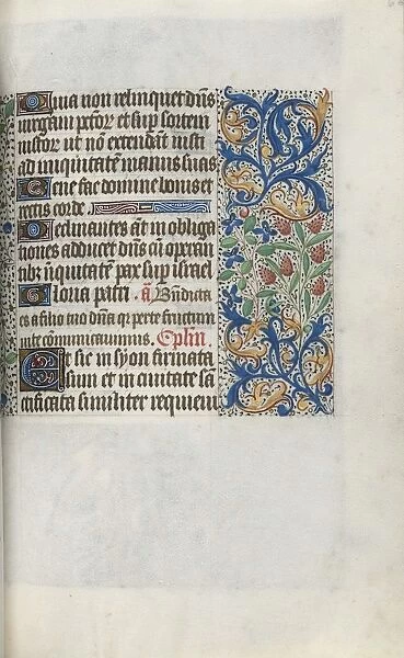 Book of Hours (Use of Rouen): fol. 66r, c. 1470. Creator: Master of the Geneva Latini (French