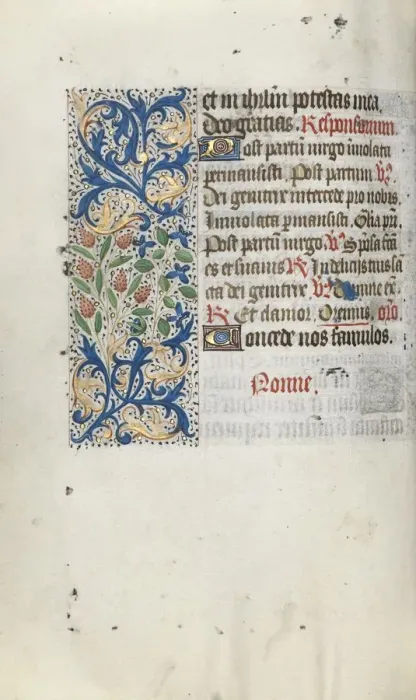 Framed Print : Book of Hours (Use of Rouen): fol. 66v, c. 1470. Creator: Master of the Geneva Latini (French Framed Print : Book of Hours (Use of Rouen): fol. 66v, c. 1470. Creator: Master of the Geneva Latini (French