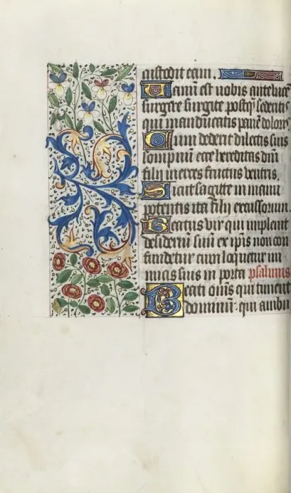 Framed Print : Book of Hours (Use of Rouen): fol. 68v, c. 1470. Creator: Master of the Geneva Latini (French Framed Print : Book of Hours (Use of Rouen): fol. 68v, c. 1470. Creator: Master of the Geneva Latini (French