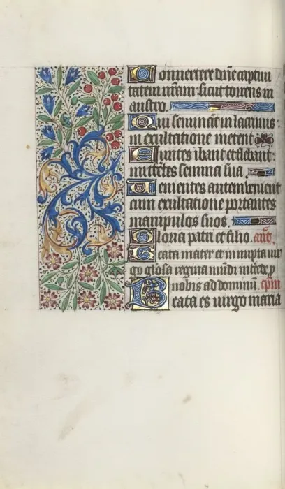 Framed Print : Book of Hours (Use of Rouen): fol. 72v, c. 1470. Creator: Master of the Geneva Latini (French Framed Print : Book of Hours (Use of Rouen): fol. 72v, c. 1470. Creator: Master of the Geneva Latini (French