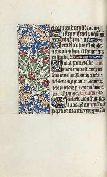 Book of Hours (Use of Rouen): fol. 74v, c. 1470. Creator: Master of the Geneva Latini (French