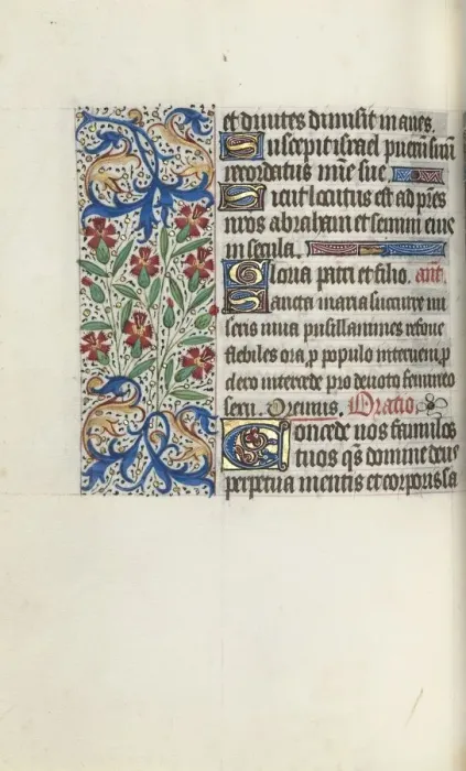 Framed Print : Book of Hours (Use of Rouen): fol. 74v, c. 1470. Creator: Master of the Geneva Latini (French Framed Print : Book of Hours (Use of Rouen): fol. 74v, c. 1470. Creator: Master of the Geneva Latini (French