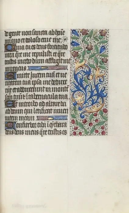 Framed Print : Book of Hours (Use of Rouen): fol. 76r, c. 1470. Creator: Master of the Geneva Latini (French Framed Print : Book of Hours (Use of Rouen): fol. 76r, c. 1470. Creator: Master of the Geneva Latini (French