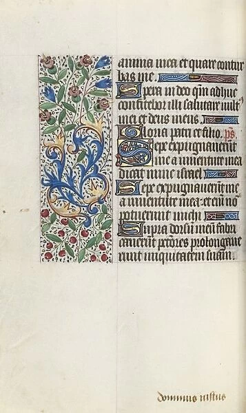 Book of Hours (Use of Rouen): fol. 76v, c. 1470. Creator: Master of the Geneva Latini (French