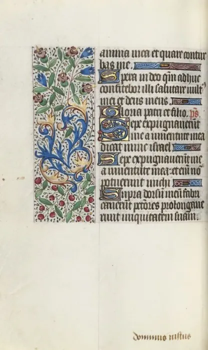 Framed Print : Book of Hours (Use of Rouen): fol. 76v, c. 1470. Creator: Master of the Geneva Latini (French Framed Print : Book of Hours (Use of Rouen): fol. 76v, c. 1470. Creator: Master of the Geneva Latini (French