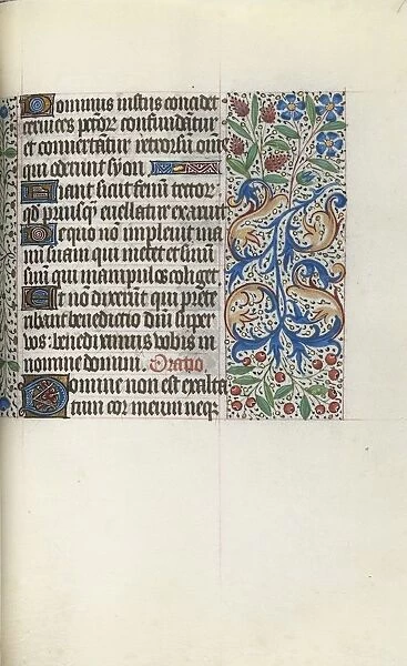 Book of Hours (Use of Rouen): fol. 77r, c. 1470. Creator: Master of the Geneva Latini (French