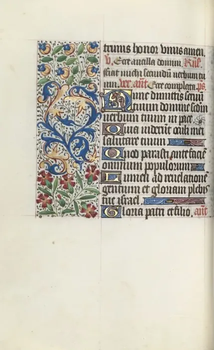 Framed Print : Book of Hours (Use of Rouen): fol. 78v, c. 1470. Creator: Master of the Geneva Latini (French Framed Print : Book of Hours (Use of Rouen): fol. 78v, c. 1470. Creator: Master of the Geneva Latini (French