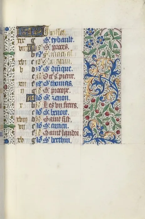 Framed Print : Book of Hours (Use of Rouen): fol. 7r, c. 1470. Creator: Master of the Geneva Latini (French Framed Print : Book of Hours (Use of Rouen): fol. 7r, c. 1470. Creator: Master of the Geneva Latini (French