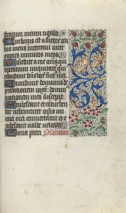 Framed Print : Book of Hours (Use of Rouen): fol. 81r, c. 1470. Creator: Master of the Geneva Latini (French Framed Print : Book of Hours (Use of Rouen): fol. 81r, c. 1470. Creator: Master of the Geneva Latini (French