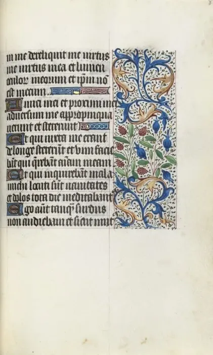 Framed Print : Book of Hours (Use of Rouen): fol. 84r, c. 1470. Creator: Master of the Geneva Latini (French Framed Print : Book of Hours (Use of Rouen): fol. 84r, c. 1470. Creator: Master of the Geneva Latini (French