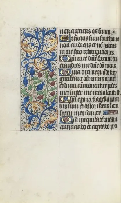 Framed Print : Book of Hours (Use of Rouen): fol. 84v, c. 1470. Creator: Master of the Geneva Latini (French Framed Print : Book of Hours (Use of Rouen): fol. 84v, c. 1470. Creator: Master of the Geneva Latini (French